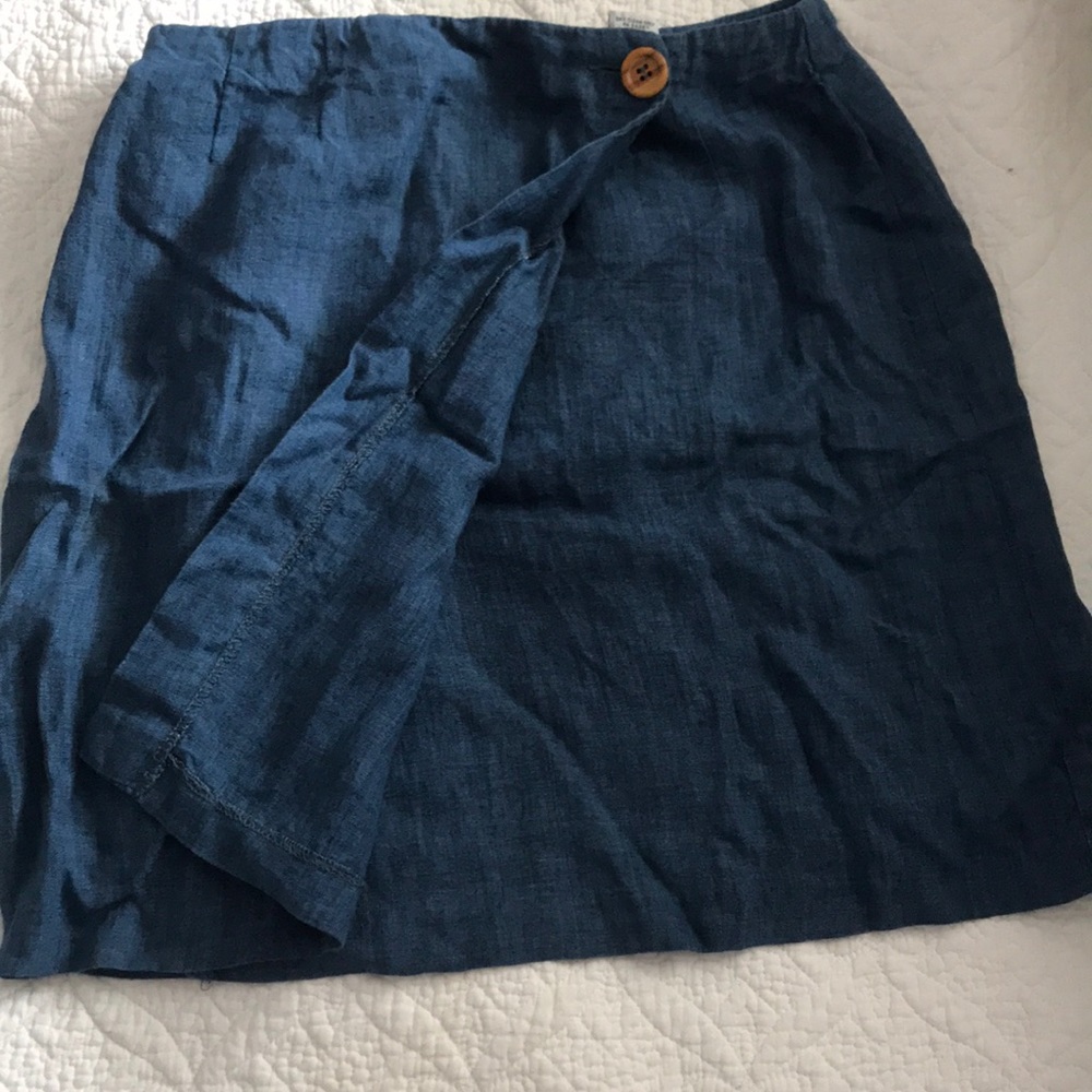 Linen wrap skirt - Picture 2 of 2